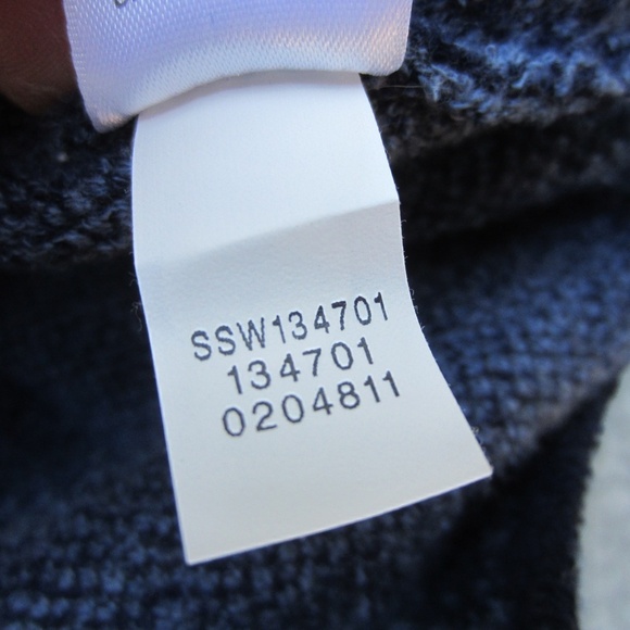 J Jill Pure Jill Cardigan Women's S  Long Blue Knit Patchwork Snap Front Pockets - Picture 10 of 16